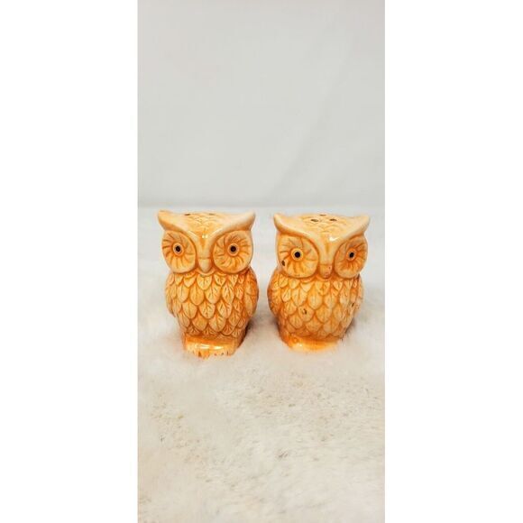 Other - Vinrage‎ Ceramic Owl Salt And Pepper Shaker Set Beautiful